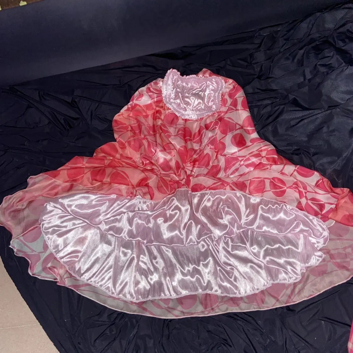 Jupe Longue Sexy en Satin Double Couche pour Femme, Imprimé Floral, Taille Haute, Bas de Nuit, Printemps et Été