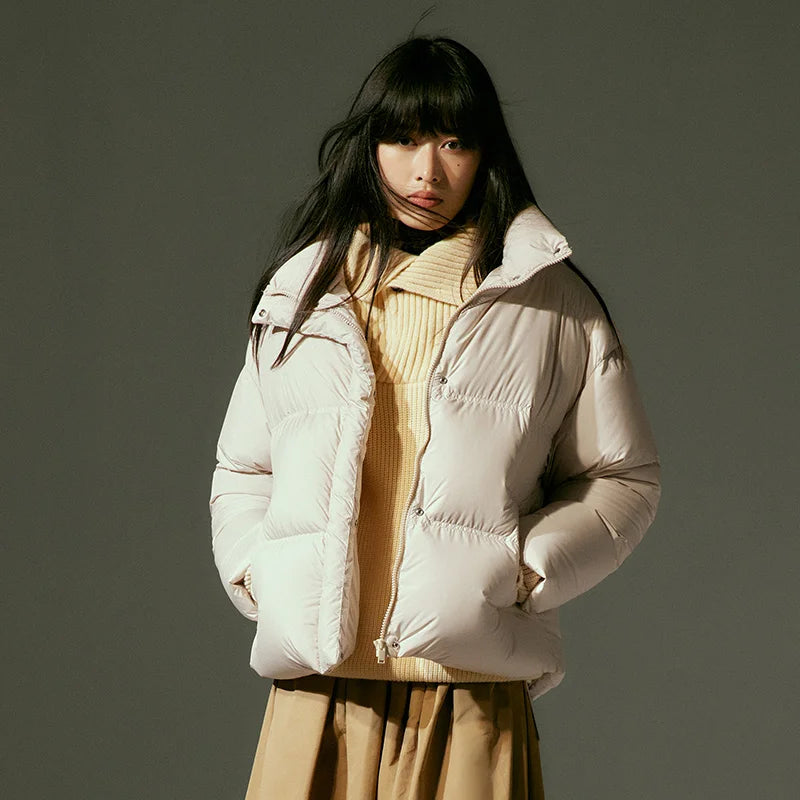 Semir-Doudoune Imperméable pour Femme, Solide, Document JxJacket, Hiver, Nouveau Top At, 2023