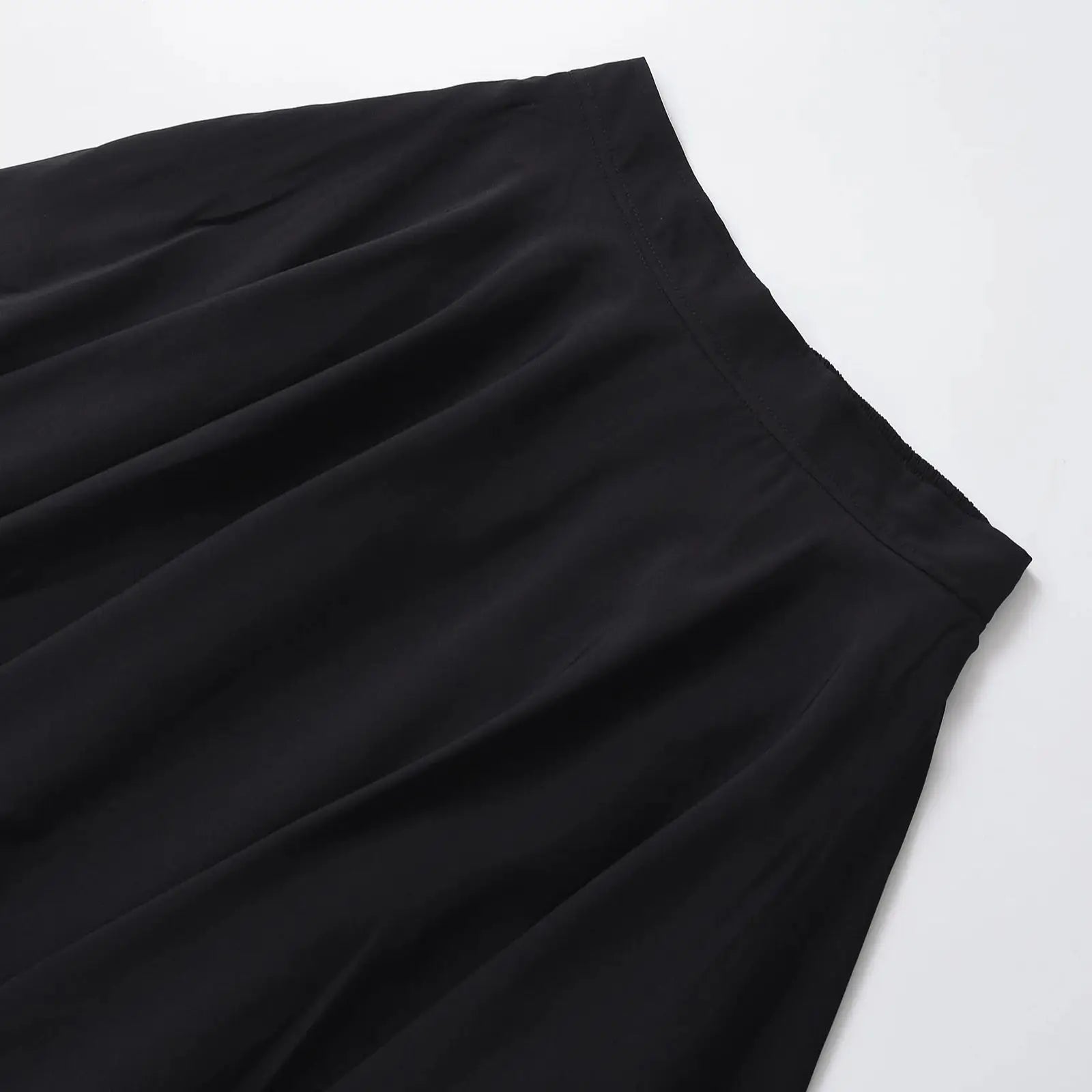 TRAFSHE Vintage une ligne noir Flare balançoire jupes couleur unie Rockabilly femmes automne jupes pour les femmes Streetwear ﻿