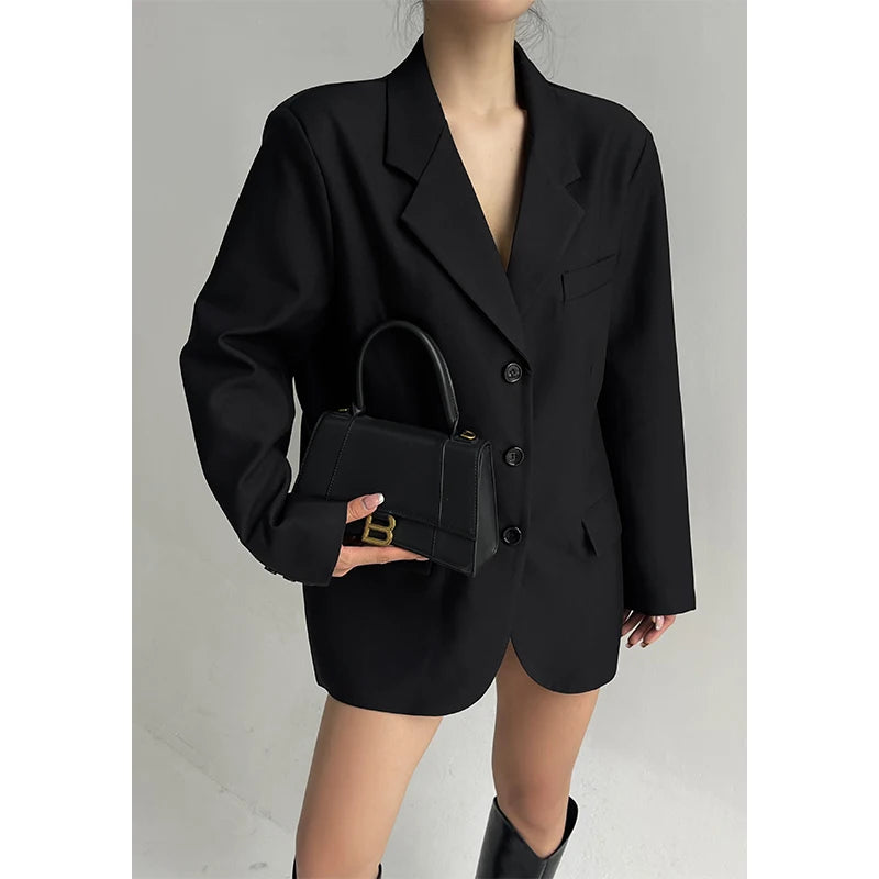 Veste décontractée à manches longues pour femme, manteau imbibé haut de gamme, blazers design à la mode, haut marron pour femme de bureau, Y7CS, nouveau, 2024