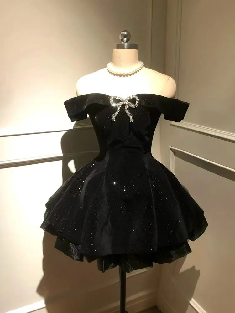Robe Lolita en dentelle pour femmes, Style gothique japonais, avec nœud rayé, chemise à bandes, Slim, esthétique Y2k, Mini robes de soirée, Design