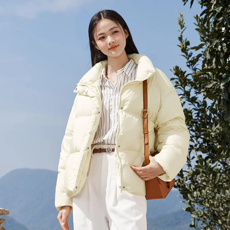 Semir-Doudoune Imperméable pour Femme, Solide, Document JxJacket, Hiver, Nouveau Top At, 2023