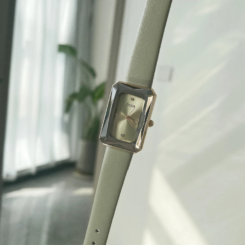 Montre rétro pour femmes, légère, de luxe, niche, art, haut de gamme, marque authentique, 2025