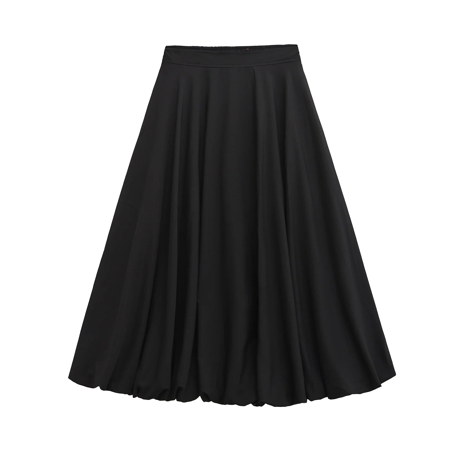 TRAFSHE Vintage une ligne noir Flare balançoire jupes couleur unie Rockabilly femmes automne jupes pour les femmes Streetwear ﻿