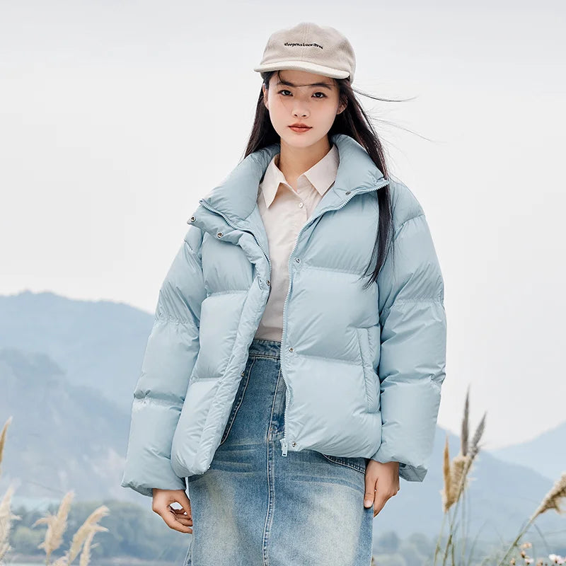 Semir-Doudoune Imperméable pour Femme, Solide, Document JxJacket, Hiver, Nouveau Top At, 2023