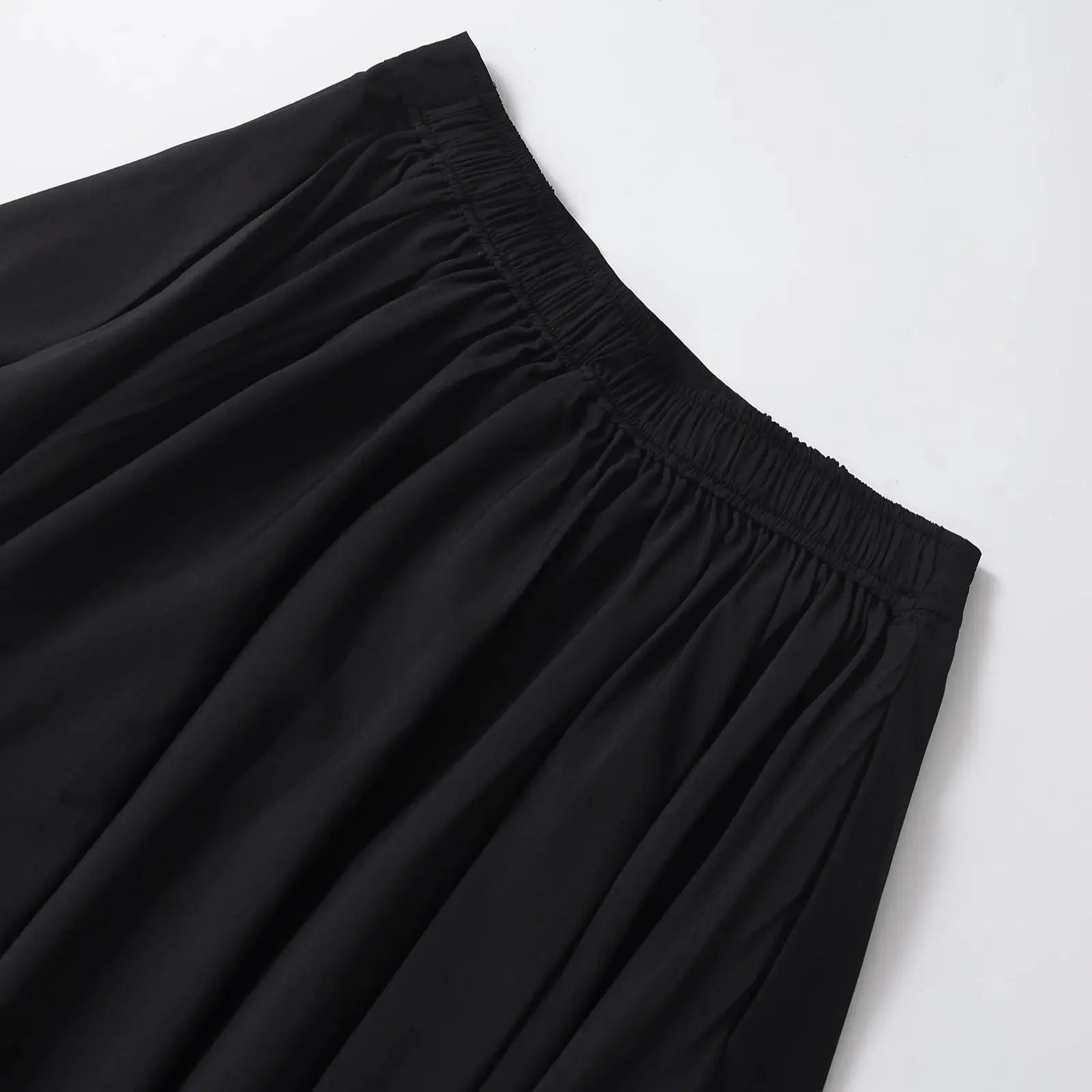 TRAFSHE Vintage une ligne noir Flare balançoire jupes couleur unie Rockabilly femmes automne jupes pour les femmes Streetwear ﻿